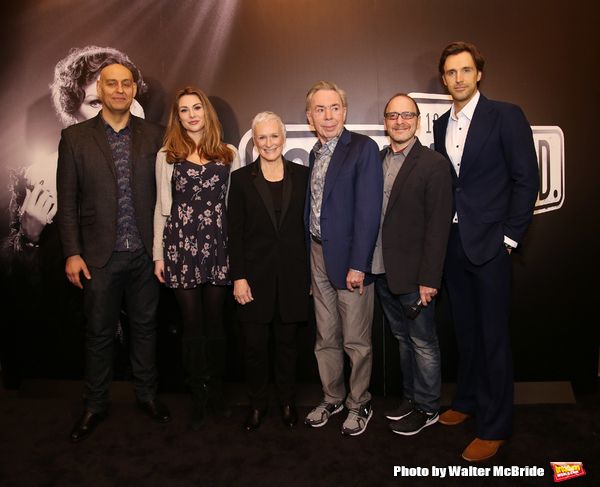Fred Johanson, Siobhan Dillon, Glenn Close, Andrew Lloyd Webber, Lonny price and Mich Photo