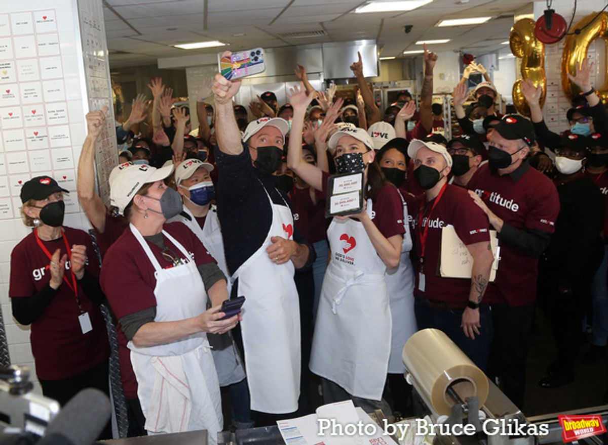 Hugh Jackman, Sutton Foster and God’s Love We Deliver Volunteers & Staff at 