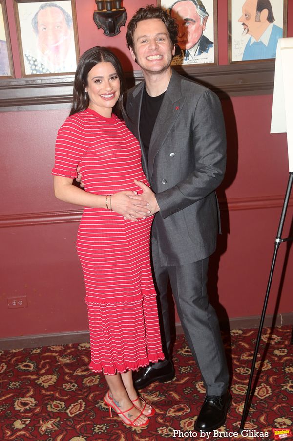 Lea Michele and Jonathan Groff  Photo