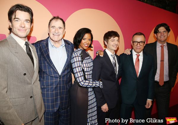 John Mulaney, Richard Kind, Renée Elise Goldsberry, Playwright Simon Rich, Fred Armi Photo